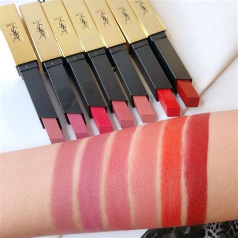 ysl matte lipstick swatches|ysl matte lipstick online review.